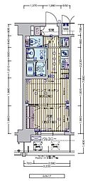 プレサンスTHEKYOTO澄華 1DKの間取図画像