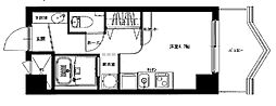 デトム・ワン三条通 1Kの間取図画像