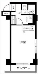 ホーユウコンフォルト岸谷 1Kの間取図画像