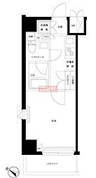 ルーブル川崎貝塚弐番館 1Kの間取図画像