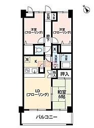 ヴィルヌーブ 3LDKの間取図画像