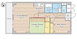 グランシャリオ 2LDKの間取図画像