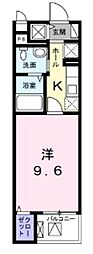 エクセレンテ2 1Kの間取図画像