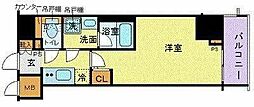 ZOOM川崎セカンド 1Kの間取図画像