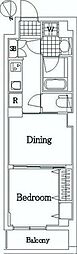 日神デュオステージ大森西 1DKの間取図画像