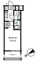 ARCOBALENOKAWASAKI 1Kの間取図画像
