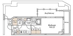ORETERRACE馬込 1Kの間取図画像