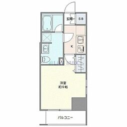 アイル プレミアム横浜ノルド 1Kの間取図画像