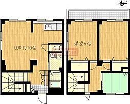 サンライフ内山 2SLDKの間取図画像