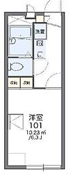 レオパレスパル 1Kの間取図画像