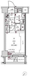 スパシエソリデ横浜鶴見 1Kの間取図画像