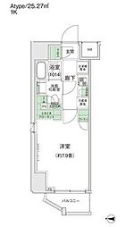 スタイリオ蒲田2 1Kの間取図画像