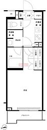 ルーブル大森西 1Kの間取図画像