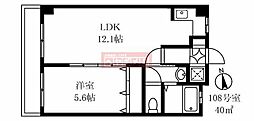 池上サンハイツ 1Kの間取図画像