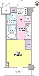 マークフォレスト 1Kの間取図画像
