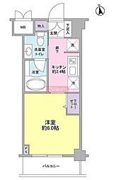 マークフォレスト 1Kの間取図画像