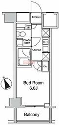 プラウドフラット蒲田2 1Kの間取図画像