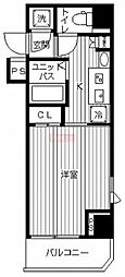 スカイコート武蔵新田 1Kの間取図画像