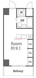 ウィンベルソロ大森2 ワンルームの間取図画像