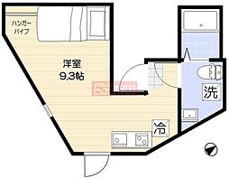 大田区南六郷1丁目アパート ワンルームの間取図画像