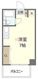 山王ハマセイホウ 1Kの間取図画像