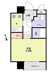 Risingplace大森二番館 1Kの間取図画像