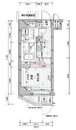 メインステージ大森北2 1Kの間取図画像