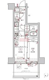 クレイシアIDZ川崎ザ・テラス 1DKの間取図画像