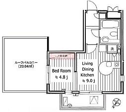 ラナイコート1596 1LDKの間取図画像