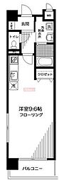 カーサ・グランデ生麦 ワンルームの間取図画像