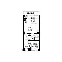 メゾンWAT 2DKの間取図画像