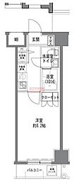 TLRRESIDENCEOTORII 1Kの間取図画像