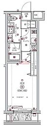 SPコート大森町 1Kの間取図画像