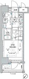 ベルグレード川崎AZ 1Kの間取図画像