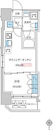 レジディア蒲田プレイス 1DKの間取図画像