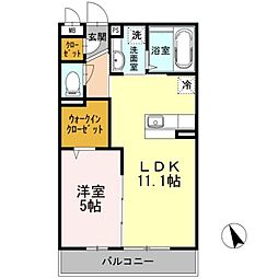 グランドソレイユ 1LDKの間取図画像