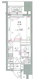 東京蒲田スクエアタワー 1Kの間取図画像