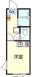 ベレッツァ ワンルームの間取図画像