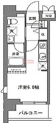 TLRレジデンス川崎大師 ワンルームの間取図画像