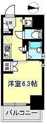 リエス大森ル・ノード 1Kの間取図画像
