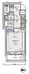 MAXIVCROS横浜大口通 1Kの間取図画像