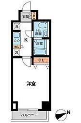 カッシア川崎レジデンス 1Kの間取図画像