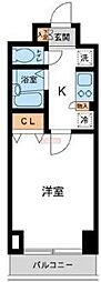 カッシア川崎レジデンス 1Kの間取図画像