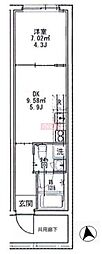 M-Residence 1DKの間取図画像