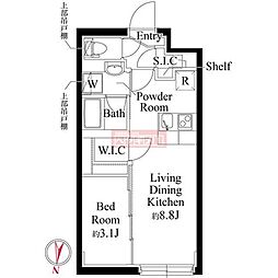 大田区東糀谷4丁目マンション 1LDKの間取図画像