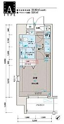 MAINSTAGE蒲田3 1Kの間取図画像
