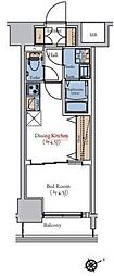 エスティメゾン大森 1DKの間取図画像