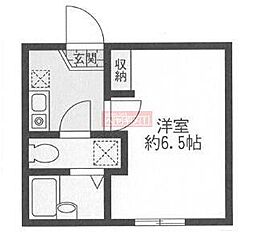 クレスト塩浜 1Kの間取図画像