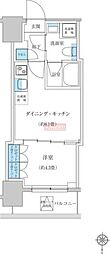 レジディア蒲田プレイス 1DKの間取図画像