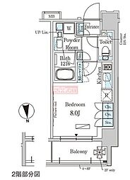 パークアクシス大森 ワンルームの間取図画像